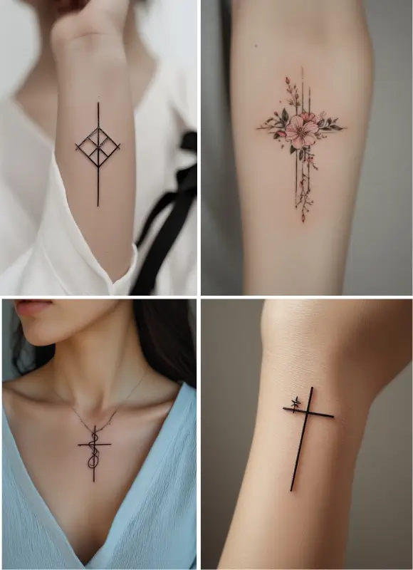 Emblems of Belief Minimal Christian Tattoo Ideas