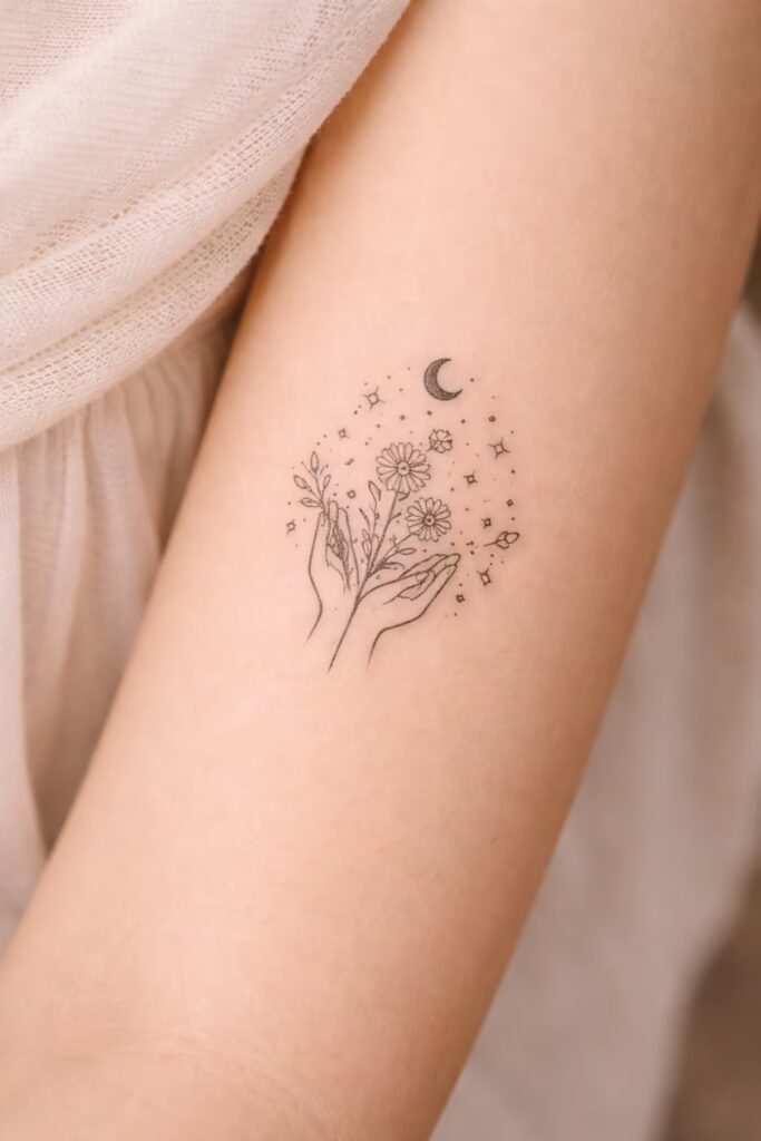 Butterfly Bouquet on Upper Back