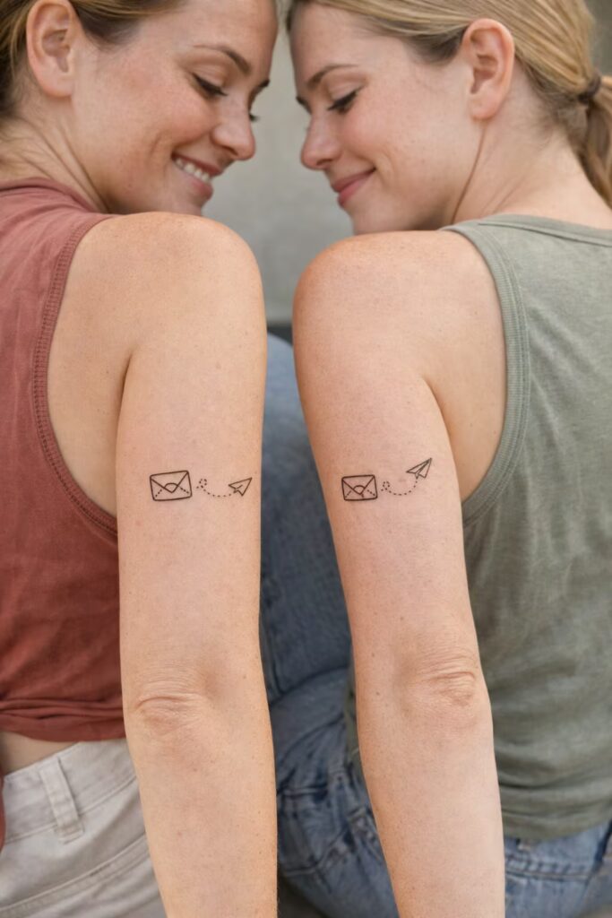 Message in Motion Matching Best Friend Tattoos with Meaning