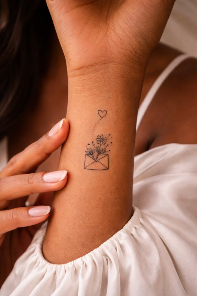 Sealed With Certainty Forearm Tattoo Idea for Women