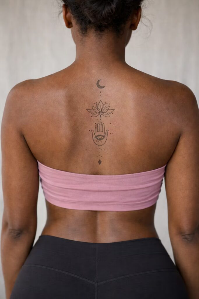 Spine Spiritual Back Tattoo Women Love