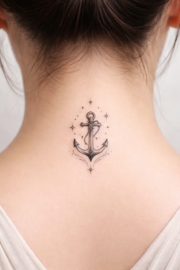Anchor of Power — TatToo Symbols That Mean Strength