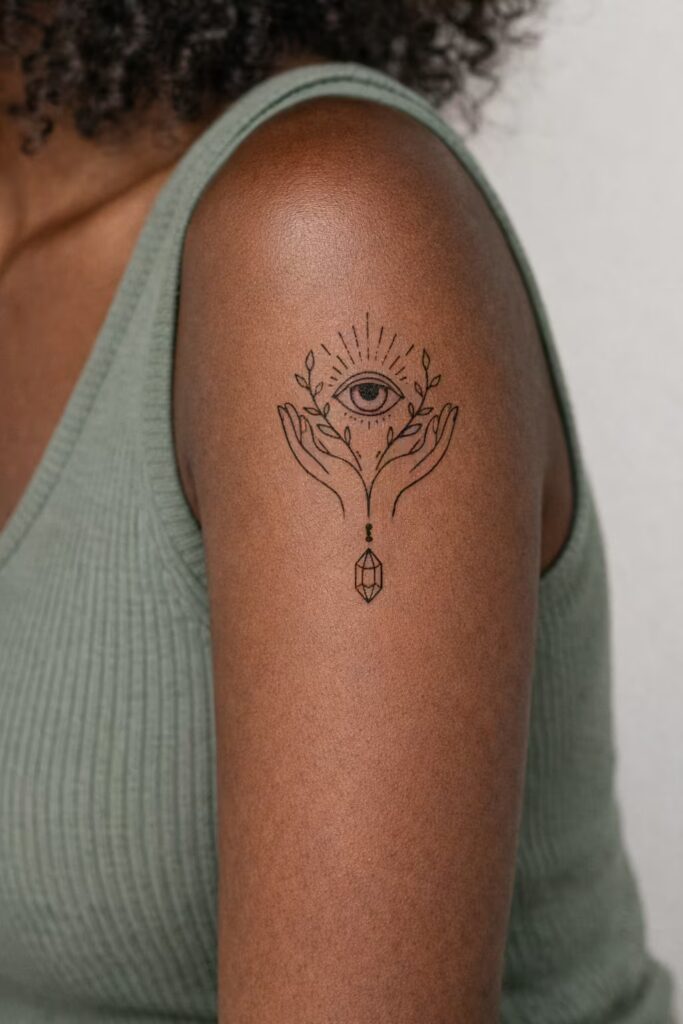 Eye of Insight – Meaningful Half Sleeve Tattoos For Women