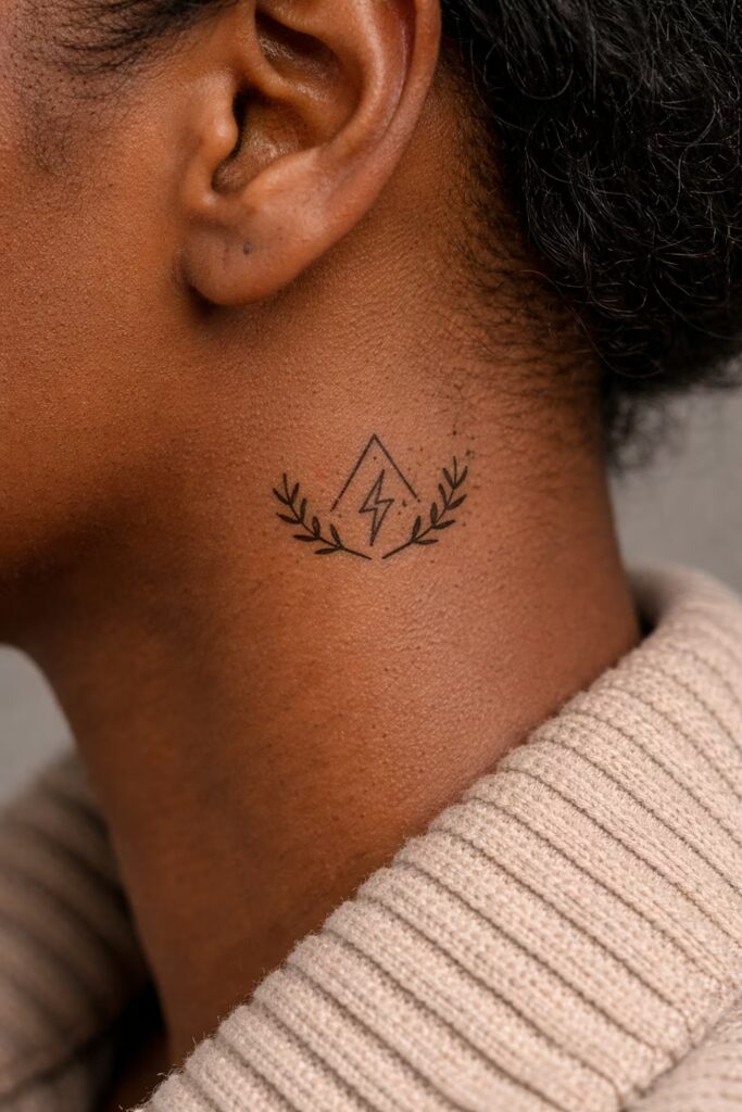 Lightning Within Laurel – Tatoo Symbols That Mean Strength