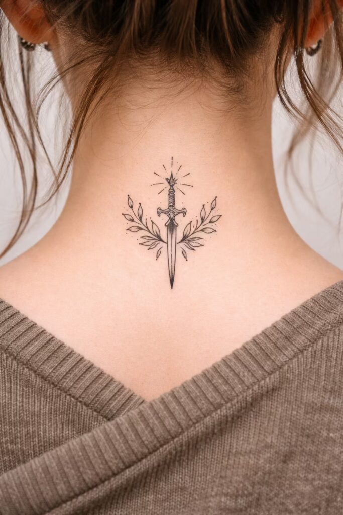 Sword & Laurel Leaves — Tatoo Symbols That Mean Strength