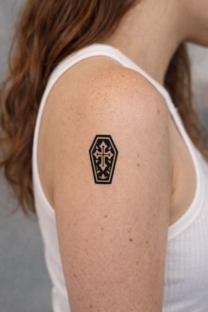 American Traditional Tattoos_ Neo-Tribal _Coffin and Cross_