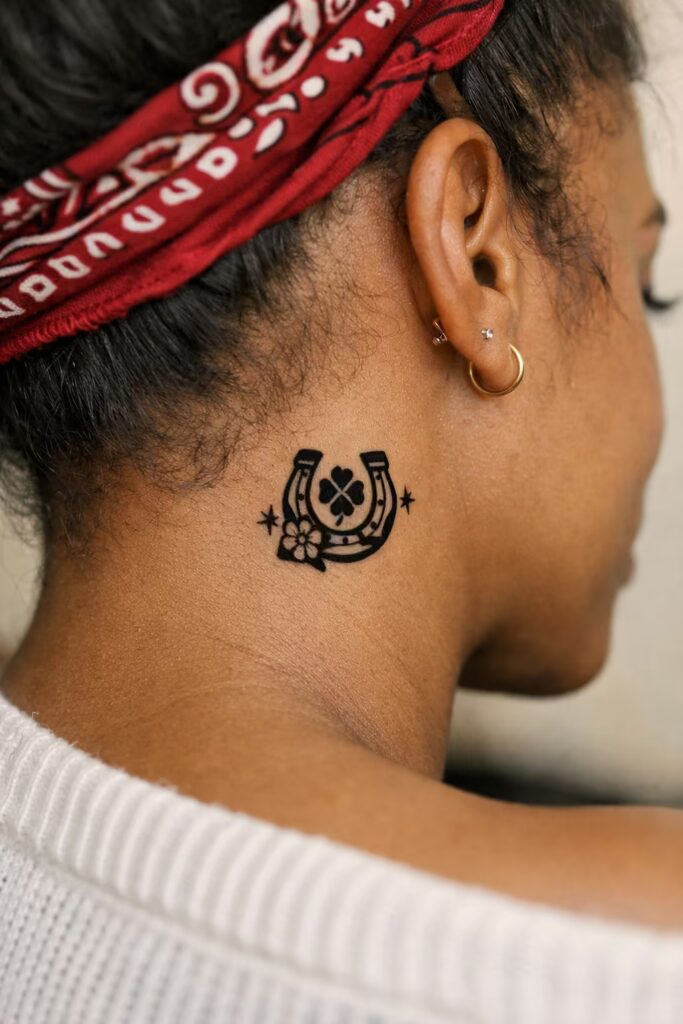 American Traditional Tattoos_ _Flash Horseshoe_ Design