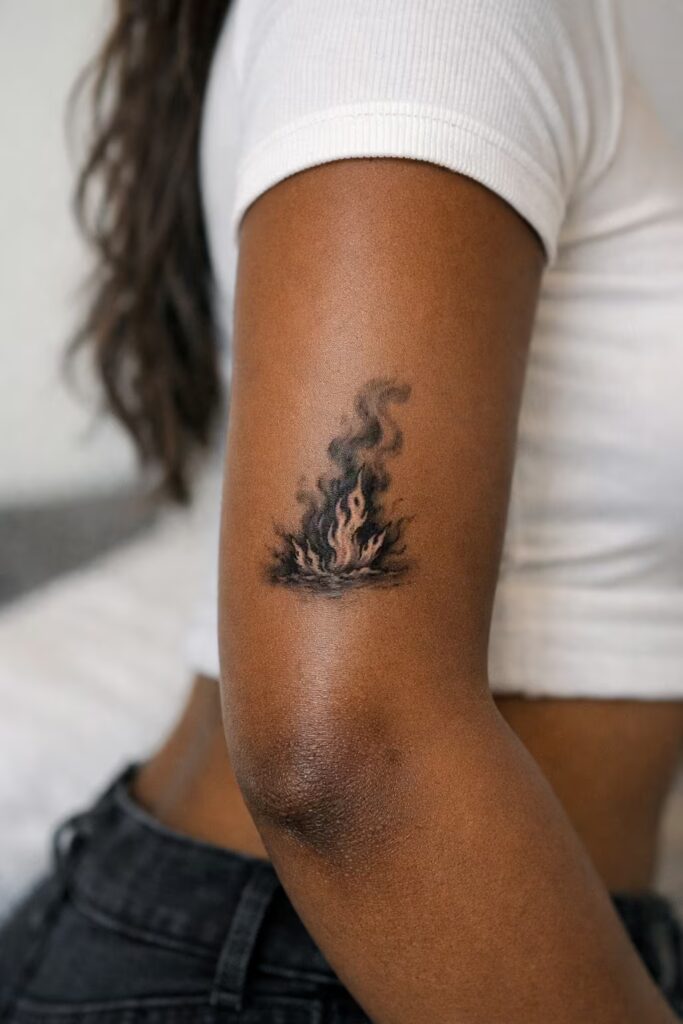 Ember Flame Tattoo
