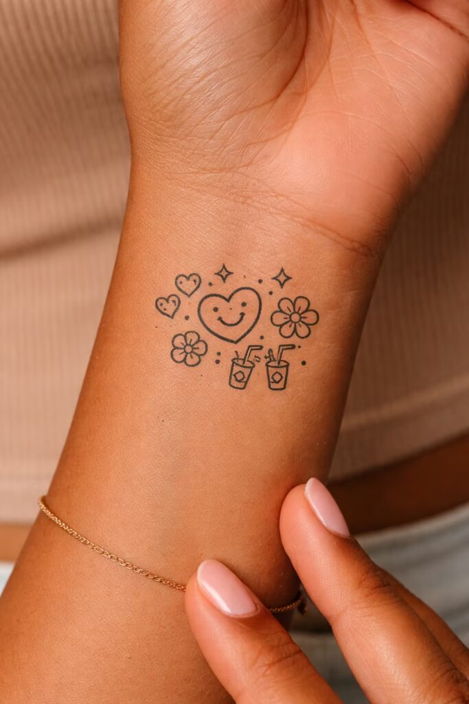 Friendship Symbols Doodle Tattoos