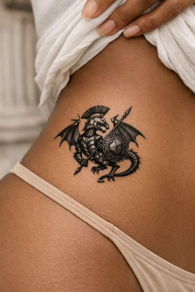 Greek Mythology Dragon Tattoo – Dragon Armor Design