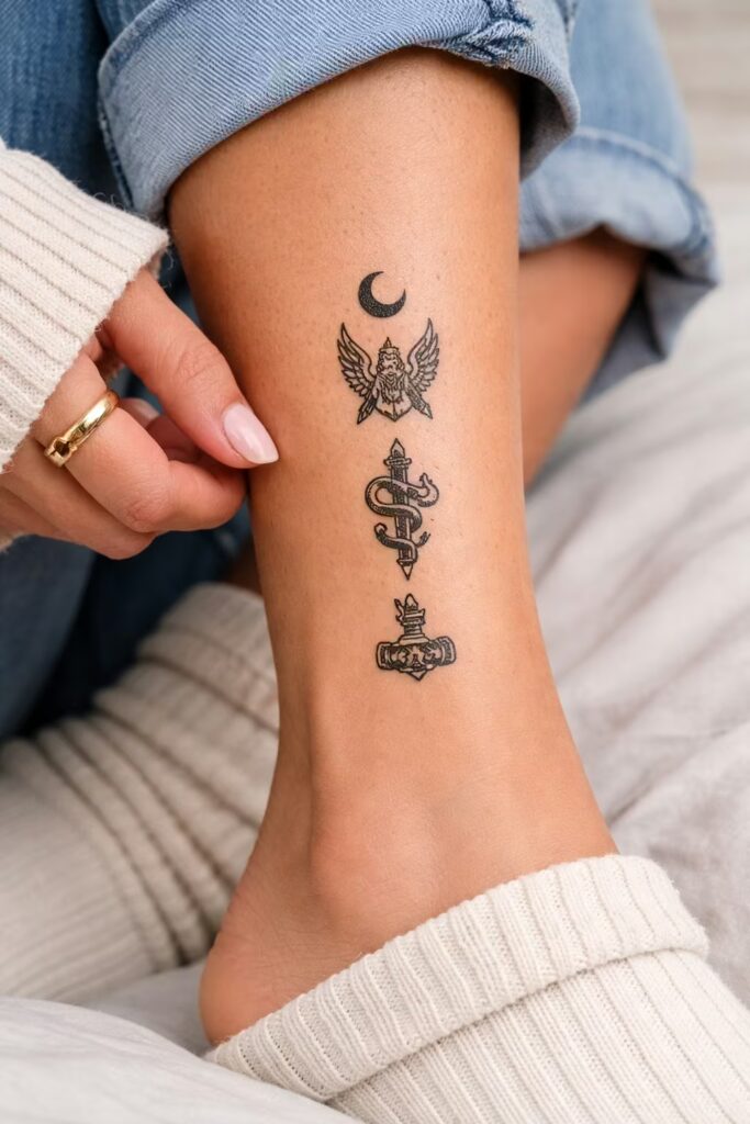 Mythology & Legends Leg Tattoos