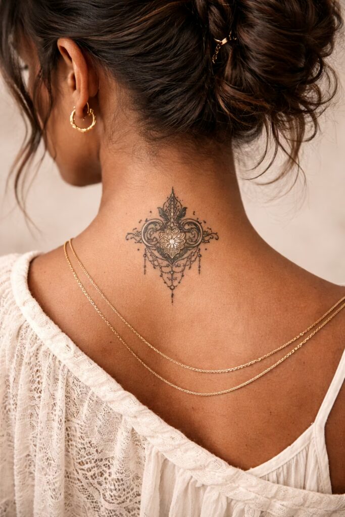 Neo-Baroque Ornamental Tattoo