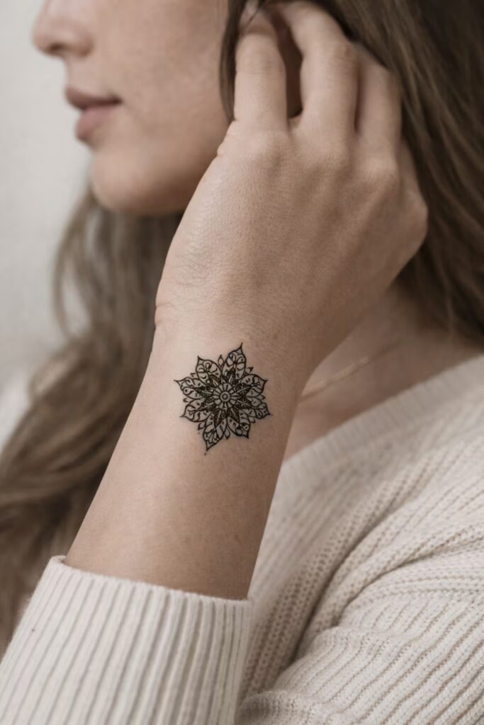 Ornamental Tattoo_ Arabesque Mandala Fusion