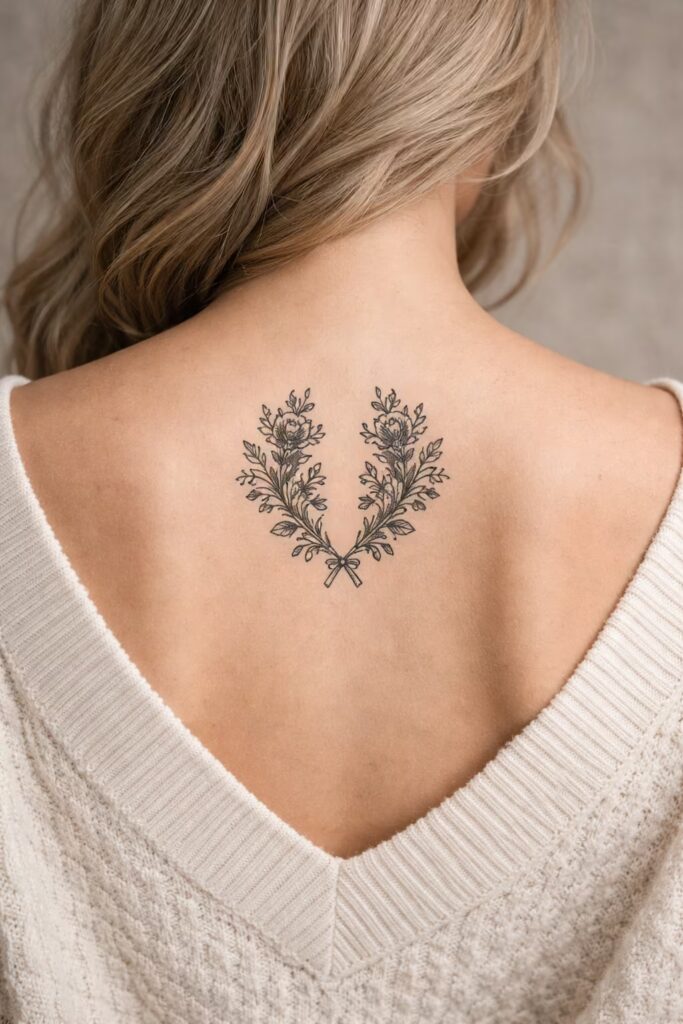 Symmetrical Tattoos_ Botanical Pairs Realism Design