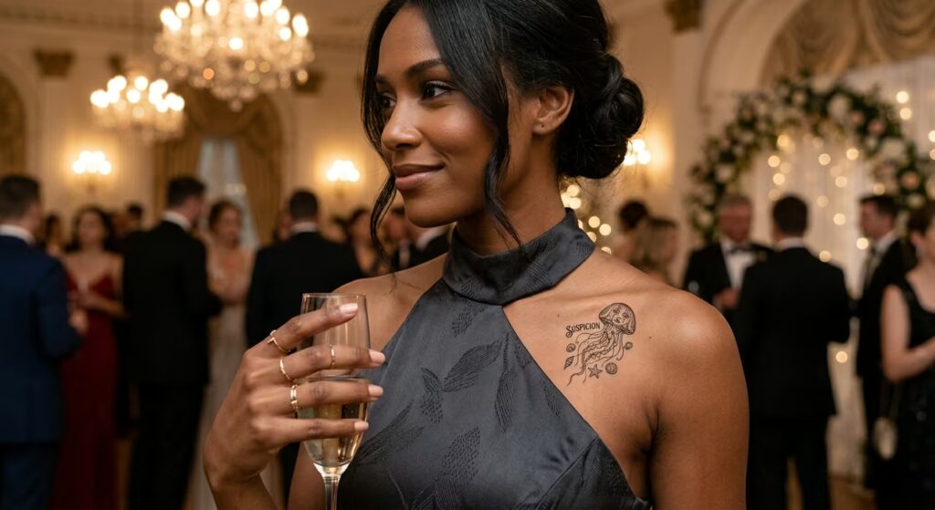 Chicano Treasures Jellyfish Tattoo Design