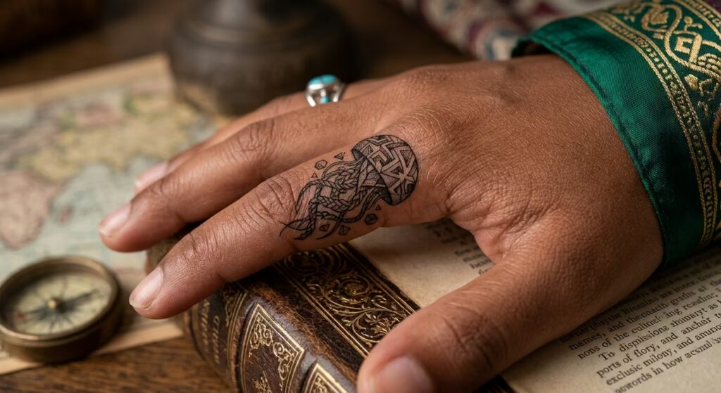 Fractured Complexity Jellyfish Tattoo Design