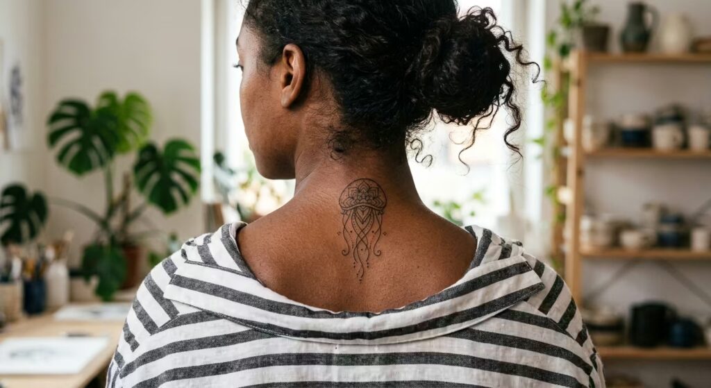 Mandala Medusa Jellyfish Tattoo Design