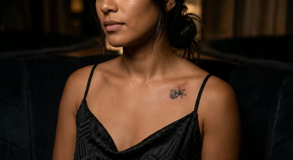 Persephone’s Duality Dotwork Noir Dark fem tattoos