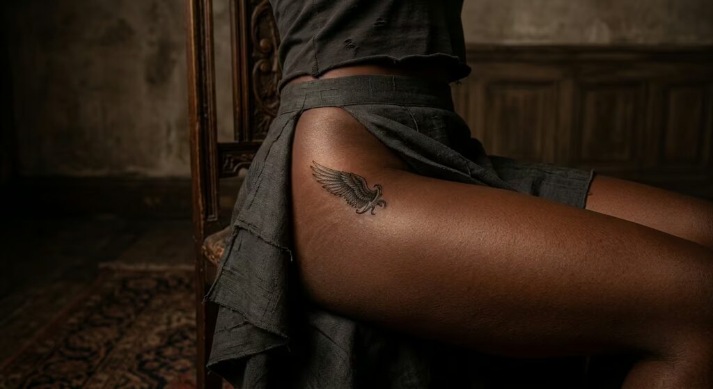 Raven's Wing Cuff Engraving