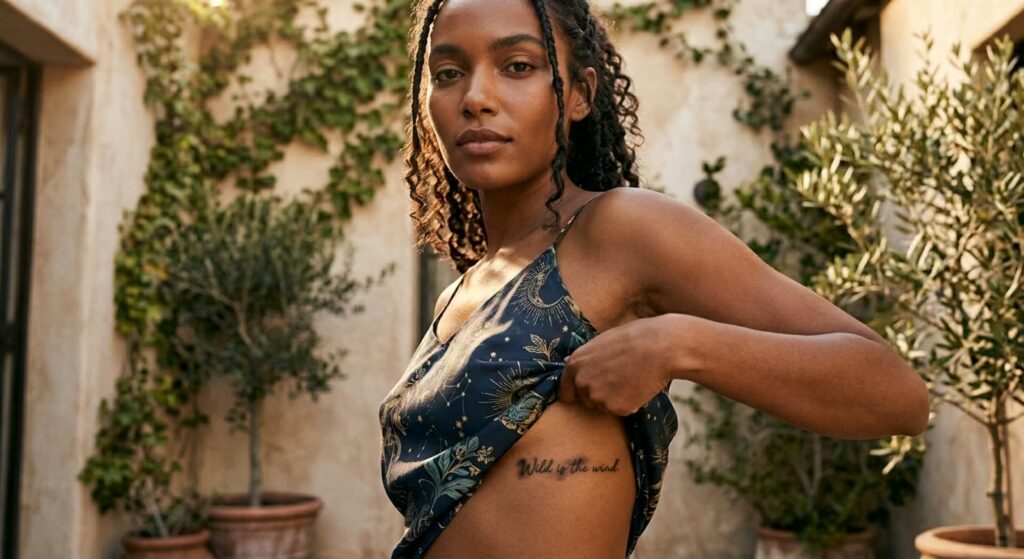 Single Verse Snippet — Hazy Script Fine Line Tattoo