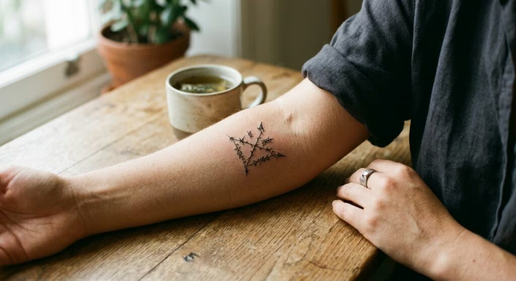 Astra Thorns Inner Arm Tattoo