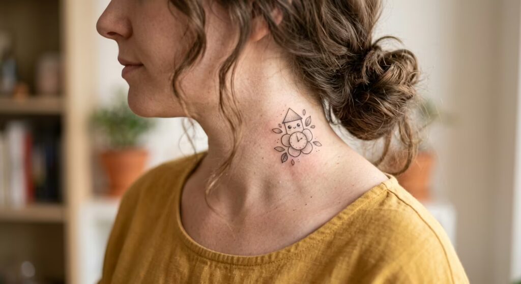Everbloom Moment_ A Timeless, Cute Mommy Tattoo