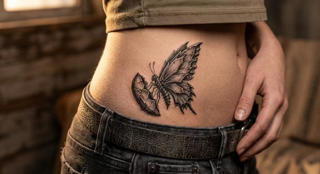 Mother_s Legacy_ The Unbreakable Steel Metamorphosis Mommy Tattoo