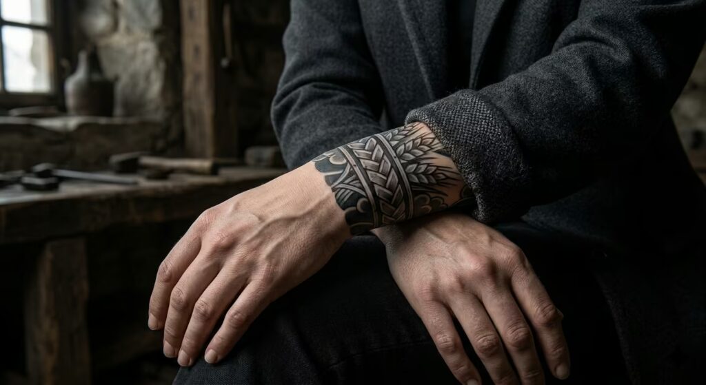 Resilient Design_ The _Stillness in Stone_ Bracelet Tattoo Ideas