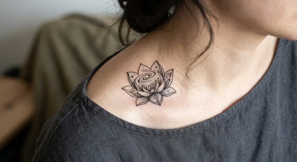 The Eternal Fold_ A Lotus Tattoo that Feels Spiritual and Artistic