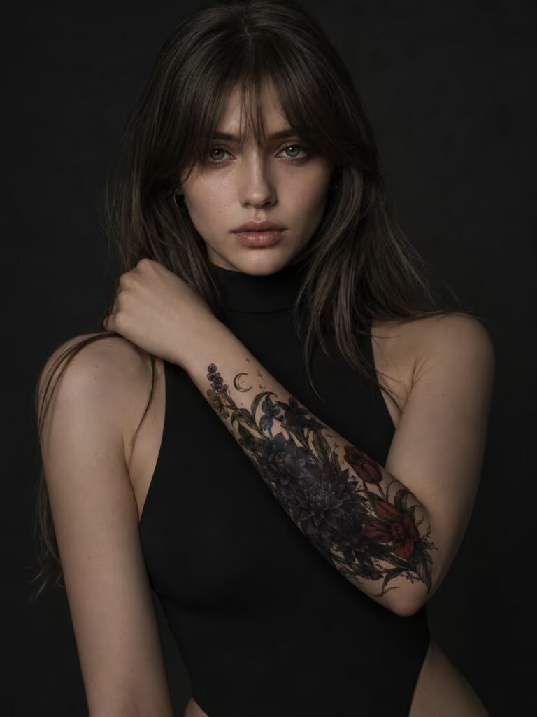 The Gothic Garden Forearm Tattoo