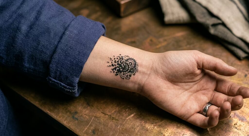The Resolving Circuit_ An Indomitable Tattoo that Represents Change and Growth