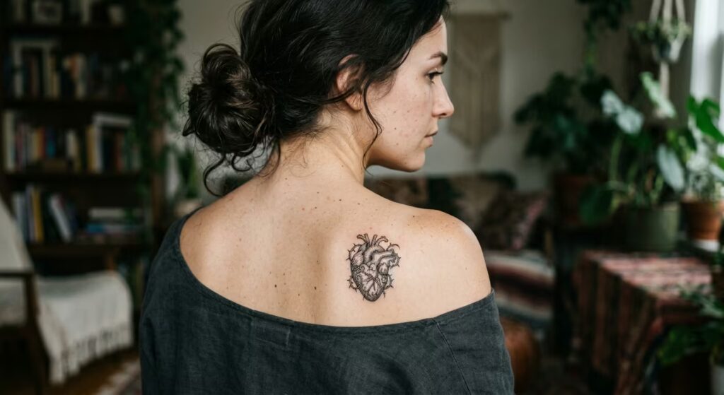 Wildheart Filigree Shoulder Feminine Tattoo