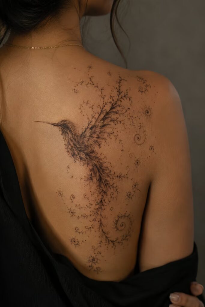 Infinite Fractal Flight Nature Geometry Tattoo