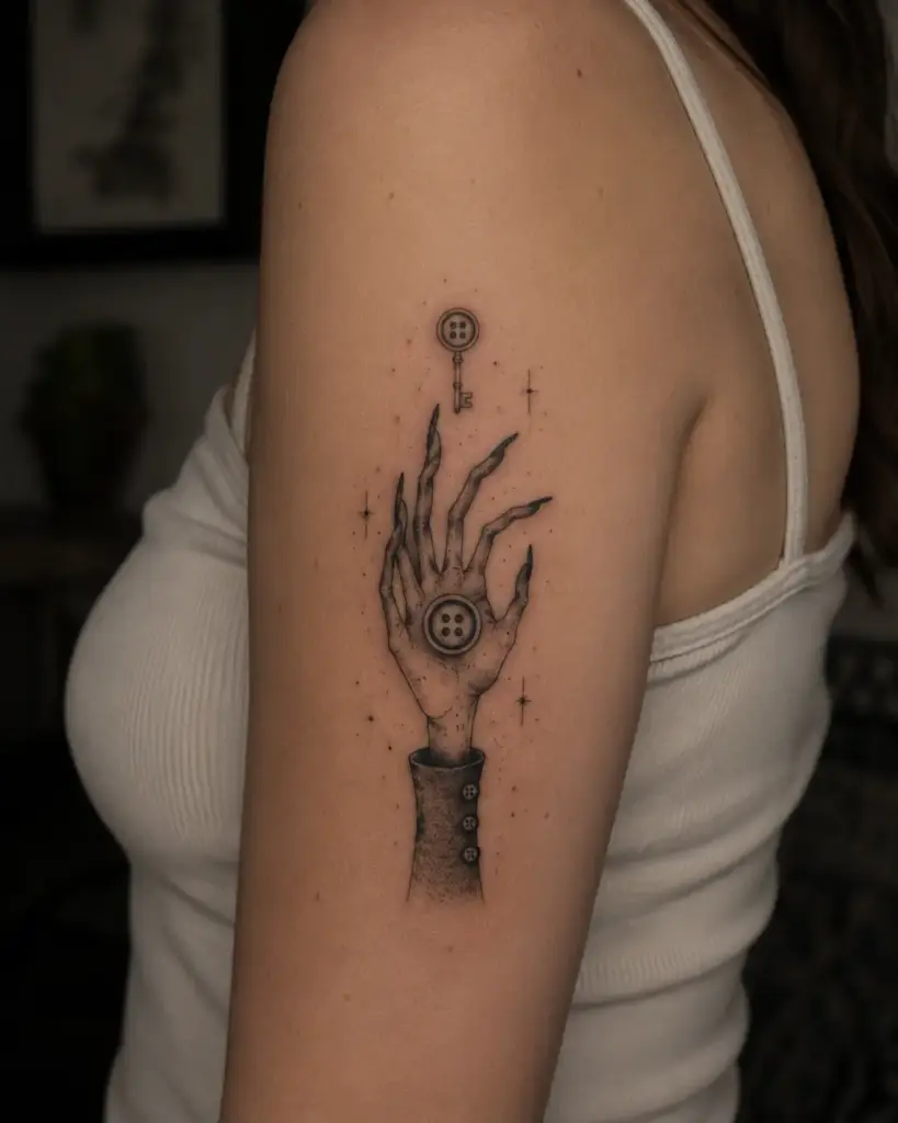 The Beldam's Hand Upper Arm Tattoo
