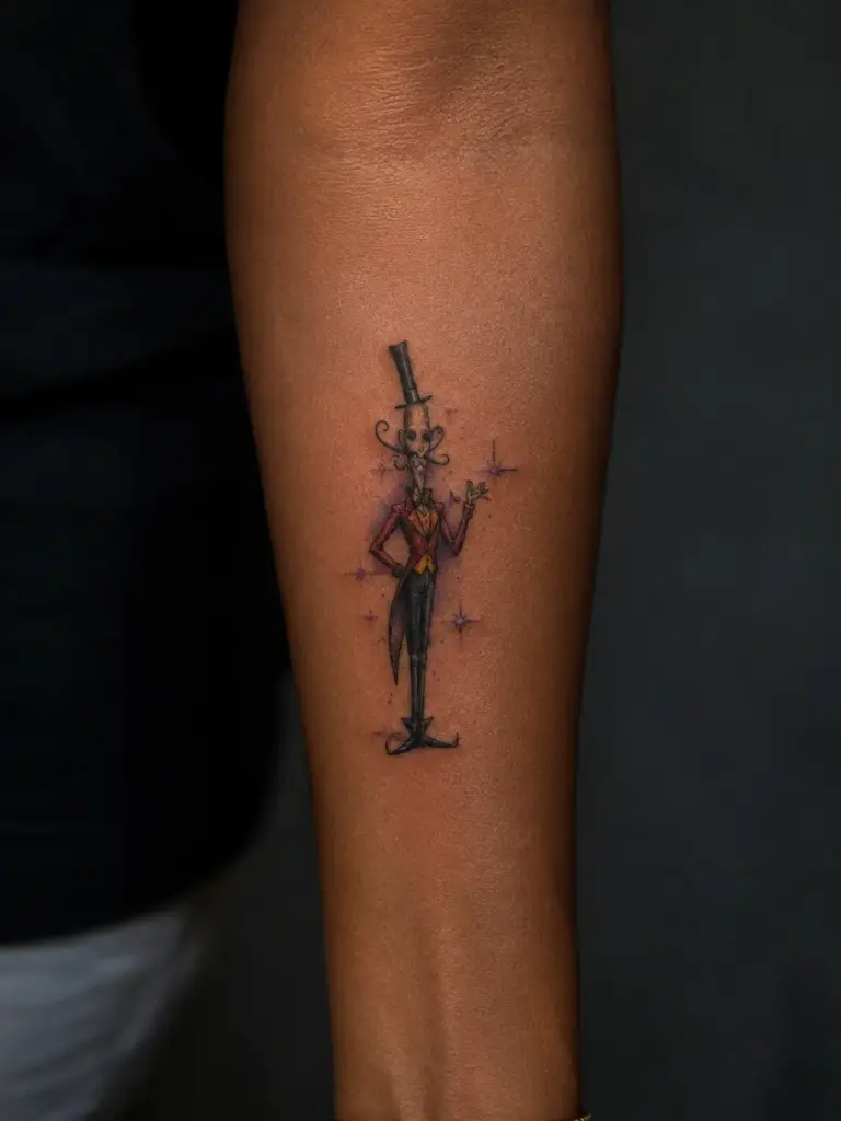 The Mouse Circus Ringmaster Forearm Tattoo